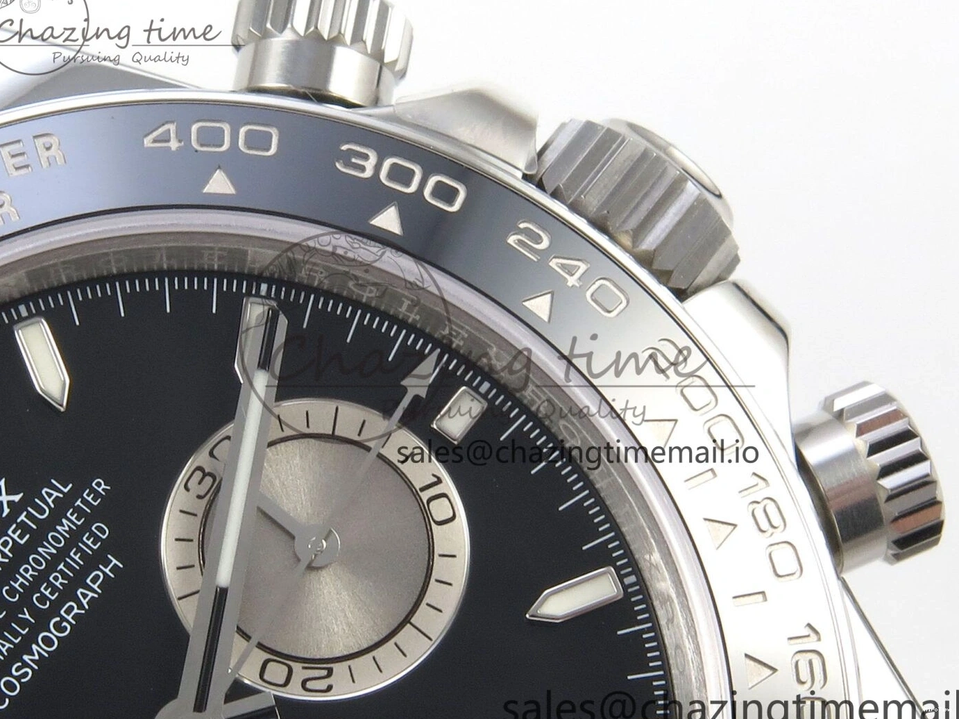 MiroTime 0122 Daytona 126519 VSF 1:1 Best Edition Black Silver Lume Dial on Oysterflex Strap VS4131 V2 (Weighted) DailyWear 324